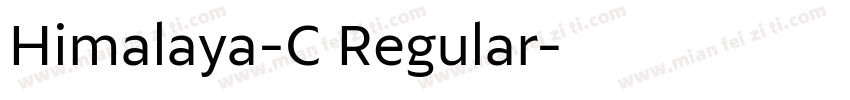 Himalaya-C Regular字体转换